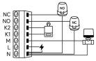 BeOk BOT-R7B-XWIFI okos termosztát fekete, Wifi+RF