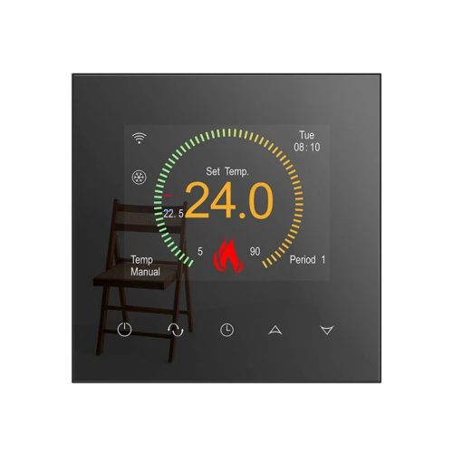 BeOk TCB38-WIFI-WPB okos termosztát,fekete, wifi