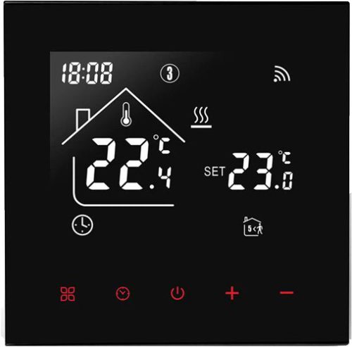 BeOk TDR89B-WIFI-WPB   OKOS TERMOSZTÁT fekete, wifi