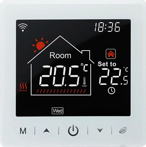 BeOk TR9B-WIFI-WPB OKOS TERMOSZTÁT, fehér wifi