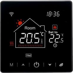 BeOk TR9HB-WIFI-WPB OKOS TERMOSZTÁT, fekete wifi