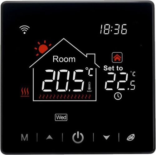 BeOk TR9HB-WIFI-WPB OKOS TERMOSZTÁT, fekete wifi